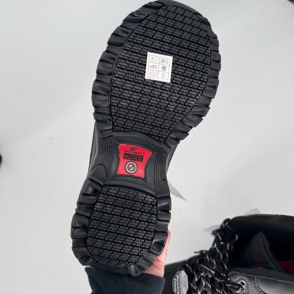 Skechers Men's 7.5 Work Relaxed Fit Holdredge Rebem Steel Toe Boots Style 77108 - Picture 11 of 12